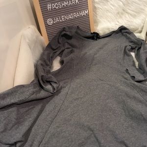 Forever 21 gray grey tunic dress top M